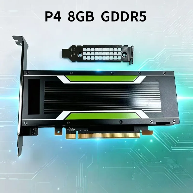 Computing Card P4 8Gb Gpu Card Graphics Gddr5 Super Micro Pci-E Gpu Vgpu Computing Card Video Decoding Ai Acceleration Learning
