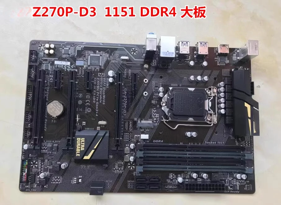 

For Gigabyte Z270P-D3 1151 DDR4 large board, support 6th 7th generation CPU