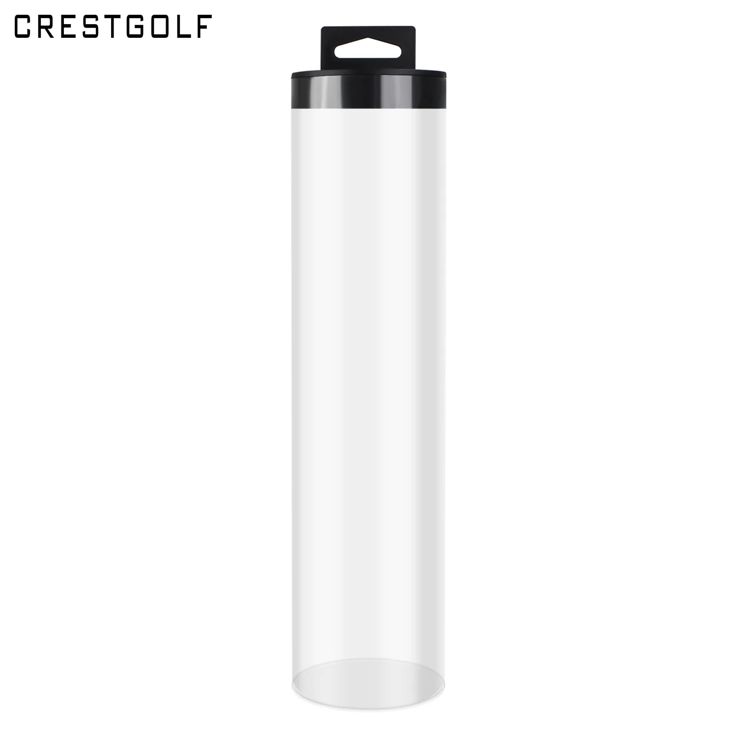 2 pçs caixa de armazenamento bola tubo transparente cilíndrico para suporte exibição tênis recipiente portátil brinquedo ao ar livre