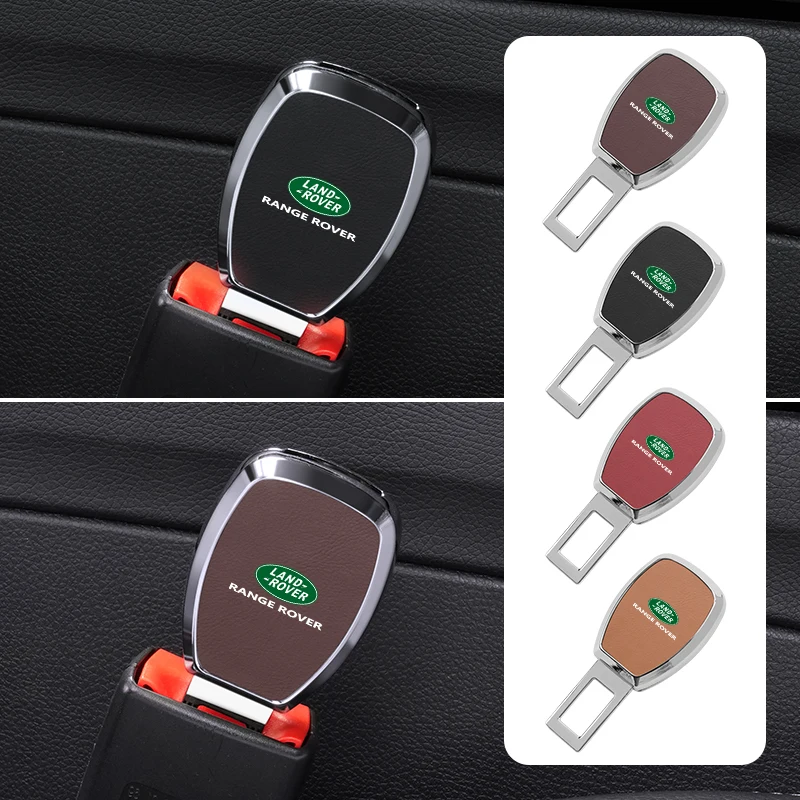 Car Seat Belt Clip Extension Safety Lock Buckle Extender Plug For Land Rover Range Rover Evoque Velar Defender Discovery Freelan