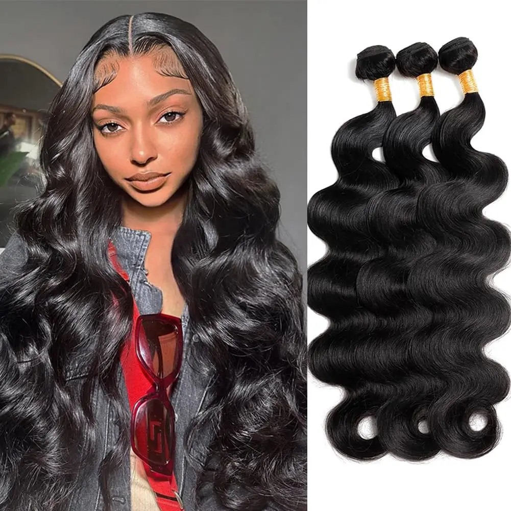 Brazilian Body Wave Human Hair 20Inch 10A Grade Brazilian Virgin Hair Body Wave Human Hair Bundles 100% Unprocessed