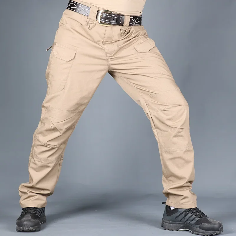 Men's Pants Outdoor Workwear Tactical Trousers Waterproof Wear-resistant Multi Pockets Cargo Pants Men Streetwear Men Clothing