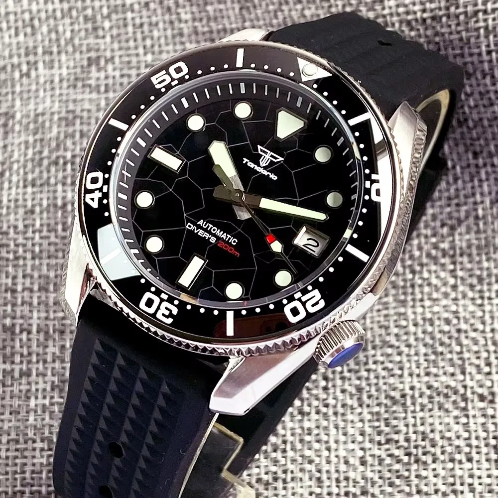 Tandorio 42.5mm Japan NH35A Au – Rubber Strap Diver recenzja i cena
