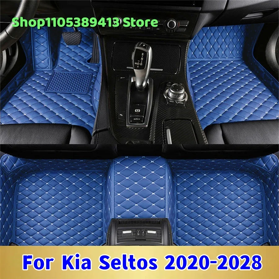 

Mats Carpets Leather Custom Car Floor Mats For Kia Seltos 2020 2021 2022 2023 2024 2025 2026 2027 Car Mat Accessories