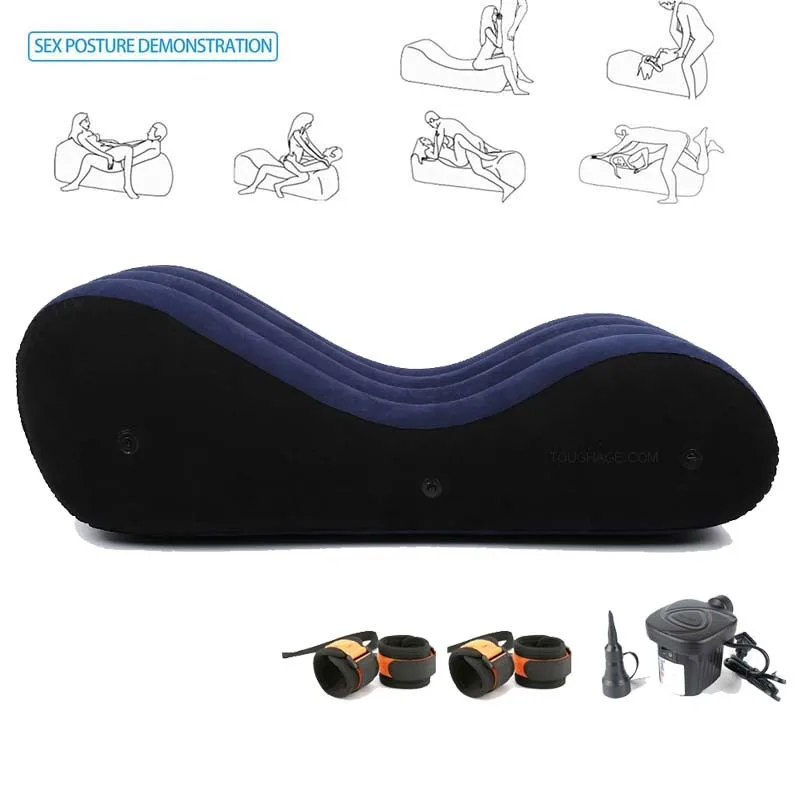 

Inflatable Sofa Lounge Chair Adult Toy Yoga Chaise Sex Position Auxiliary Wedge Cushion Pillow Erotic Furniture Sexy Shop