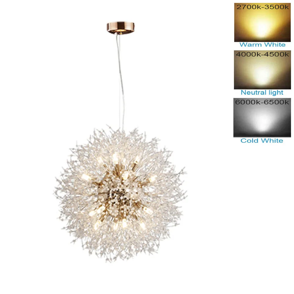 

Nordic Modern Pendant Light Minimalist Creative Dandelion Chandelier Living Room Bedroom Dining LED Indoor Lighting Fixtures