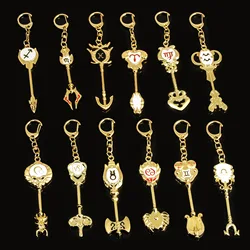 Cartoon Anime Fairy Tail Zodiac Star Summons Key Twelve Constellation Keychain Cosplay Gift Lion Aquarius Virgo