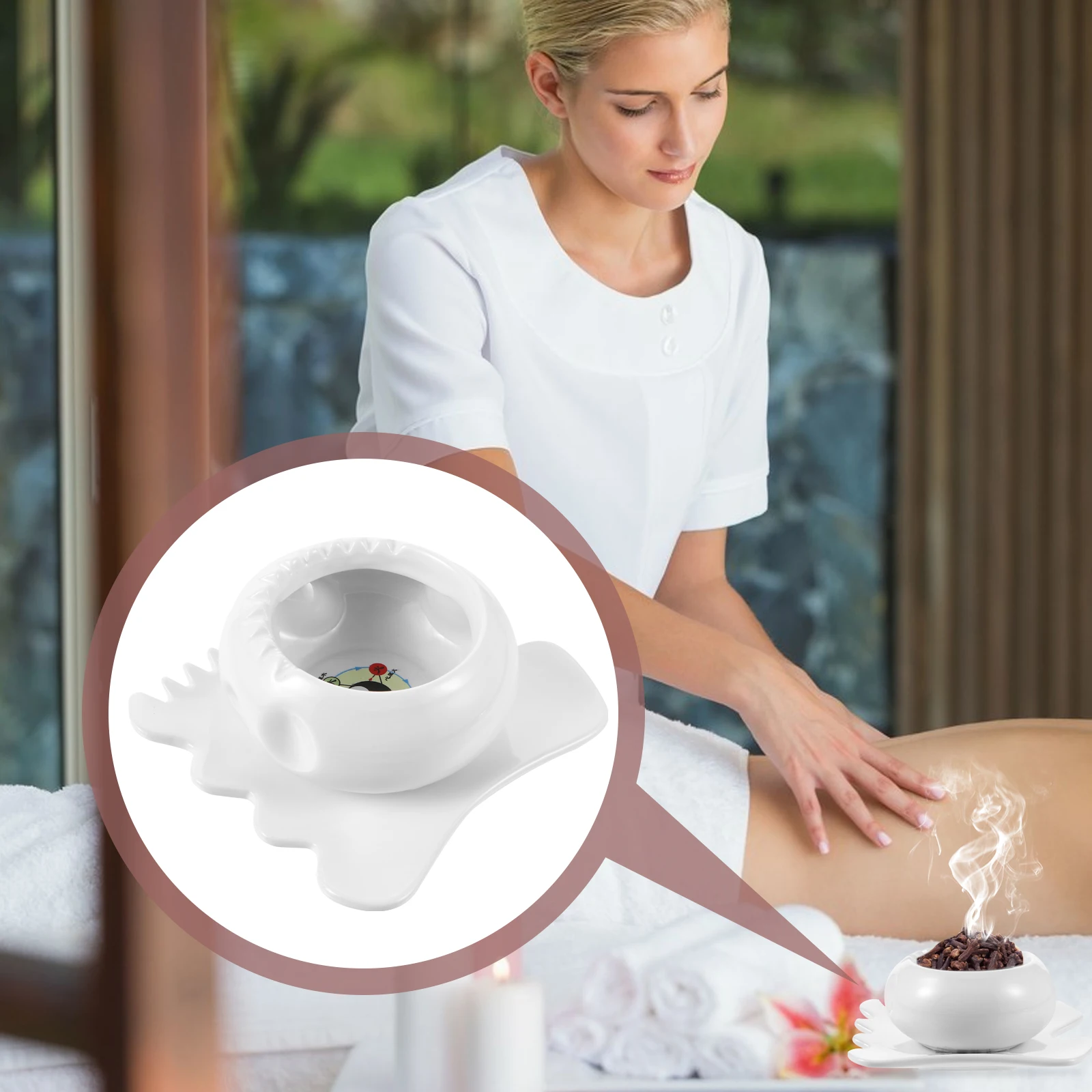 

Scrape Board Facial Massager Massaging Scraping Ceramic Plate Guasha Tool Floor