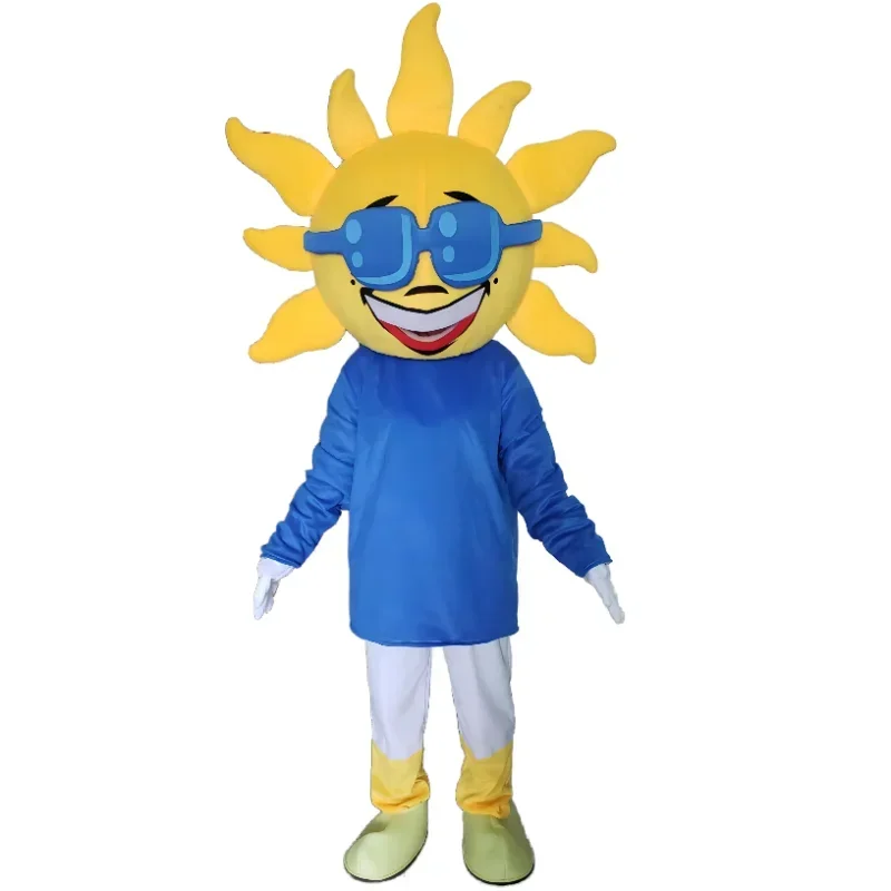 custom mascot costume adult mascot costume cosplay outfit suit spinning top sun yellow star happy ange tooth dinosaur yeti