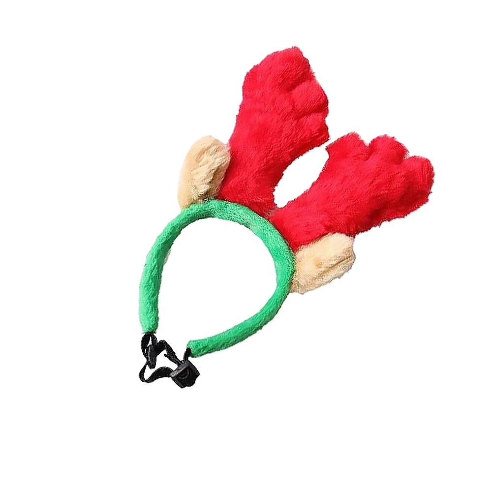 

Pet Antler Headdress Xmas Party Favor Headband Christmas Dog Antlers Hair Bands