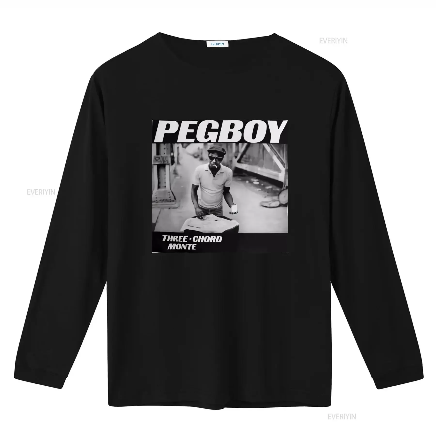 Pegboy Three Chord Monte Indie Hardcore Punk Rock Bands T Shirt vintage Washed Breathable Stretched Soft Stylish Casual