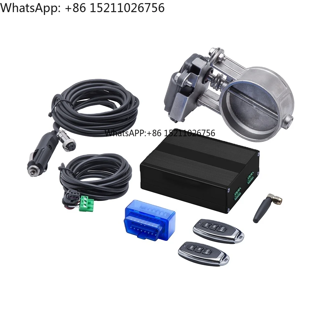 

2\"-3\" Inch OBD2 Vacuum Pump Exhaust Cutout Electric Control Valve Kit Stainless Steel with Remote Control APP Control