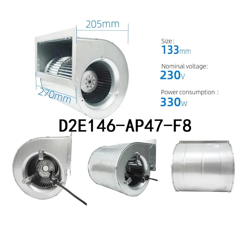 

Центробежный вентилятор промышленного управления D2E146-AP47-F8 D2E146-AP47-C3 230 В переменного тока, 300 Вт, бесшумное охлаждение, полностью протестирован