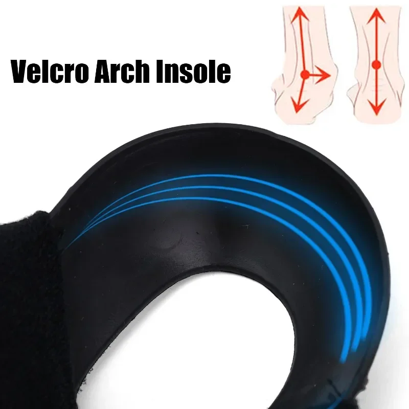 2PCS Arch Support Orthopedic Insole สําหรับเดิน Arch Half Pad X/O ประเภทขา Self-Adhesive สายคล้องสวมใส่รองเท้าส้น