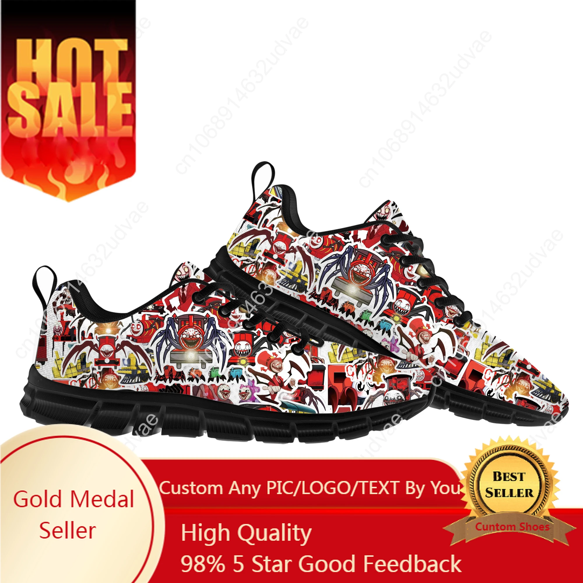 

Choo Choo Charles Sneakers Mens Womens Teenager Customized Sports Shoes Casual Custom Made Shoe High Quality Couple Shoes
