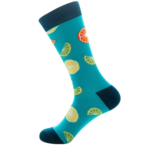 Imagen 2 del producto DOIAESKV calcetines de pareja novedad divertidos calcetines de hombre lindo fruta fresa sandía Hip Hop Crew calcetines Unisex inter calcetín largo feliz