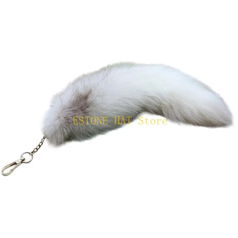 49mf vossen staarten grappige Halloween faux bont staart verstelbare harige staartkostuumstaart voor kinderen, kinderen,