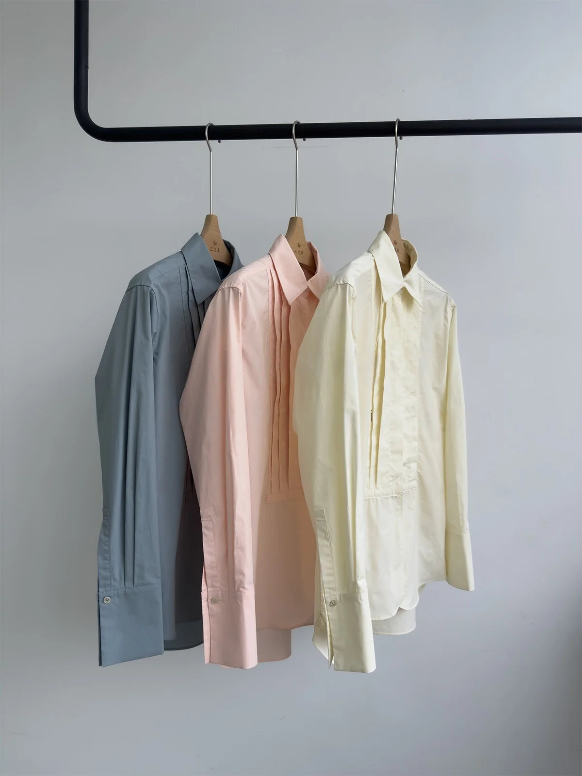 Women's Spring and Summer New Vintage Pleated Shirt