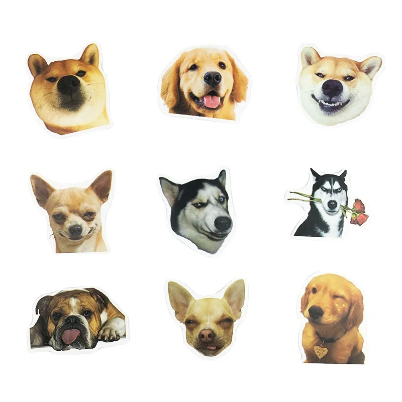 10/30/50pcs Cat Dog Pet Stickers Laptop Bicycle Guitar Skateboard Sticker Kid DIY Graffiti Waterproof Stickers Toy