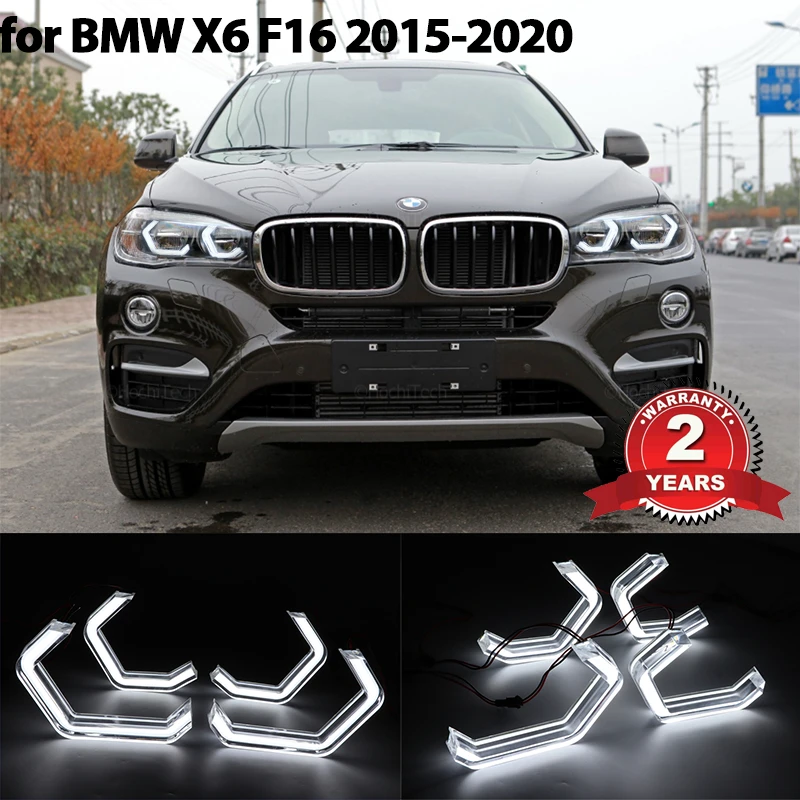 

for BMW X6 F16 15-20 sDrive35i xDrive35i xDrive50i Accessories DTM style LED Angel Eyes Halo Ring Kit