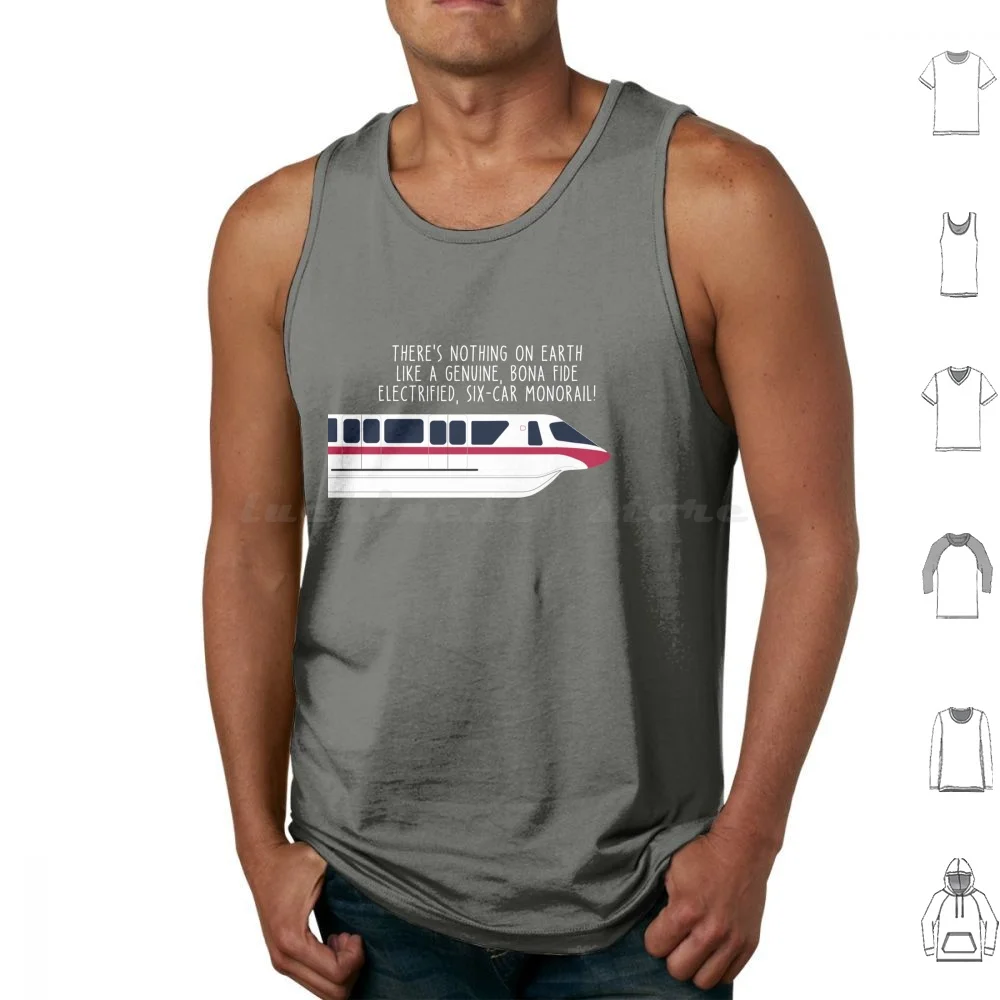 Monorail! Tank Tops Print Cotton Monorail The Walt World Florida Orlando Train