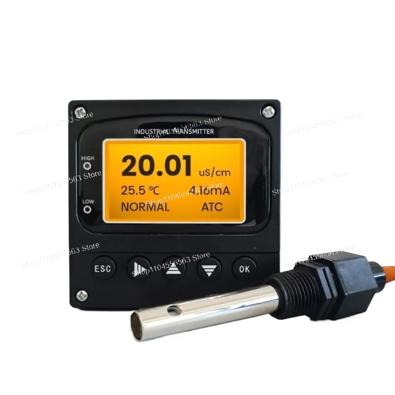 Industrial Conductivity Transmitter - EC/TDS/Salinity Meter & Controller for Water Quality