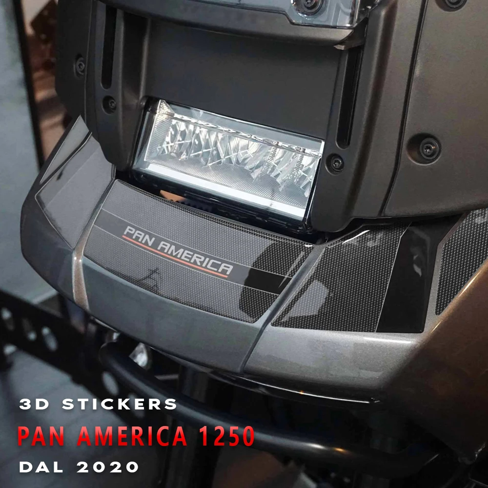 For PAN AMERICA 1250 PA1250 PANAMERICA1250 2020 2022 Stickers Frontal protection Oil Gas Sticker 3D Protector Decoration kit