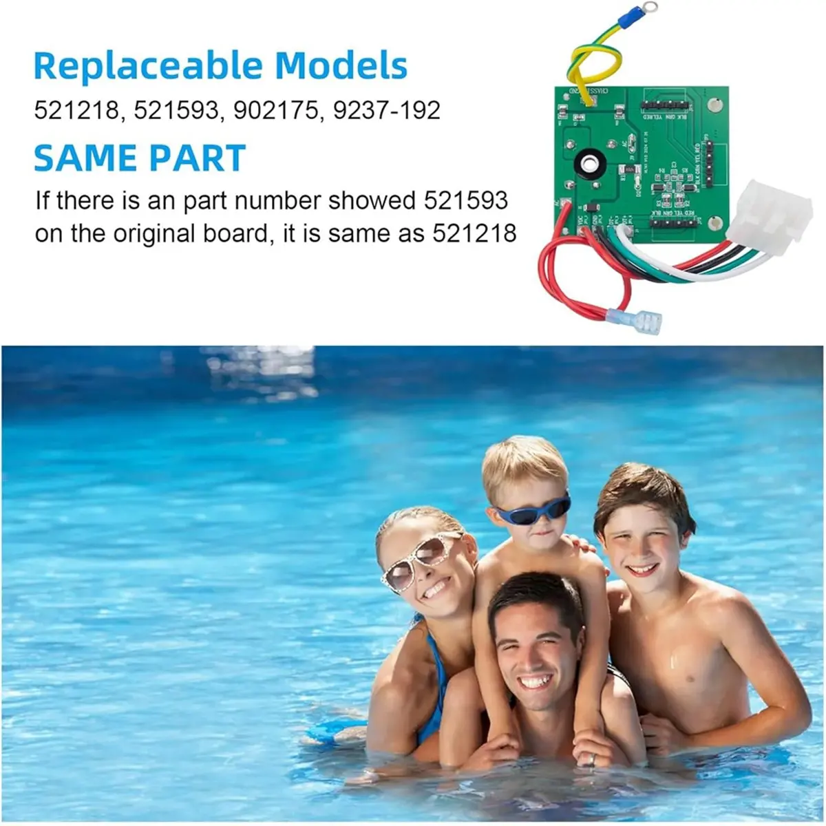 

Surge Protector Board for Easytouch PL4/PSL4, Intellitouch I5 - Replaces 521218, 521593