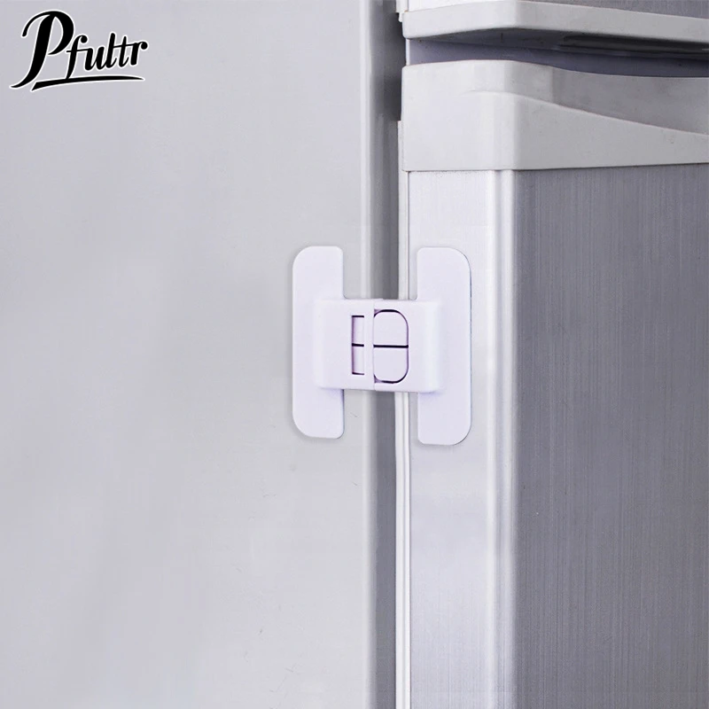 

1Pcs Kids Security Protection Refrigerator Lock Home Furniture Cabinet Door Safety Locks Anti-Open Water Dispenser Locker Buckle