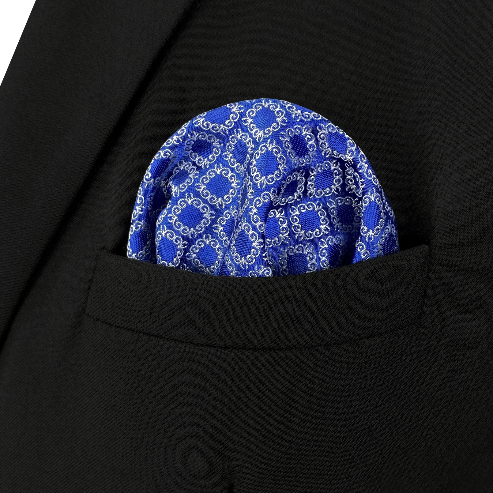 Blue Paisley Solid Dots Mens Pocket Square Wedding Silk fazzoletto Party Hanky Classic Fashion