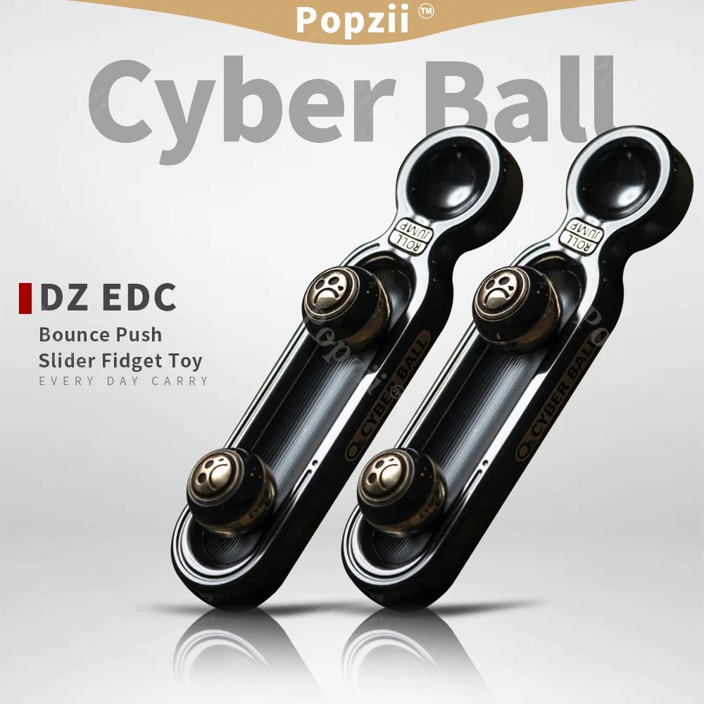 ของเล่นโลหะ Dz Cyber Ball ซิรโคเนียม บีนซ์ พุช สไลเดอร์ ของเล่นคลายเครียด หลากหลายรูปแบบการเล่น ลูกปัดหมุน EDC ของเล่นฟิดเจ็ต