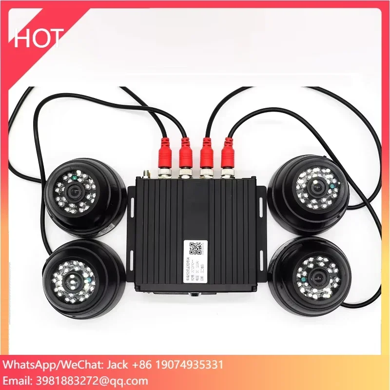 เครื่องบันทึกภาพ MDVR 4G สำหรับรถยนต์ รถบรรทุก รถบัส 4 ช่องทาง