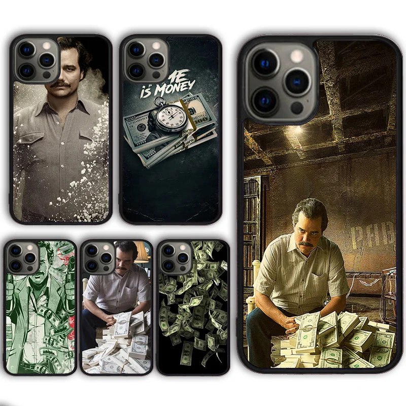 Pablo Escobar Money Phone Case Cover for iPhone 16 15 SE2020 13 14 11 12 Mini Pro Max 6 7 8 Plus  coque fundas Shell