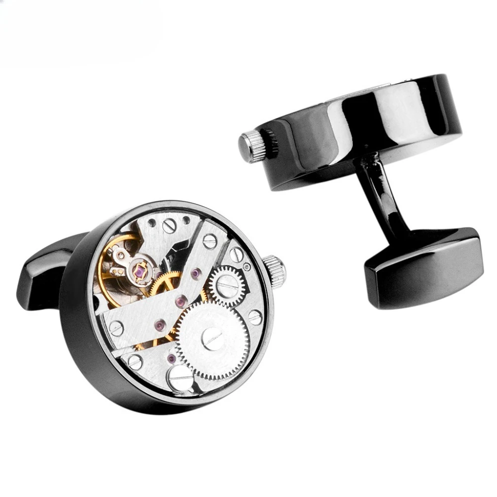 Cufflinks Steampunk Watch Sports Shape Sleeve Nail Men's Shirts Retro Gear Wrist Cuff Connection Business Wedding Gifts