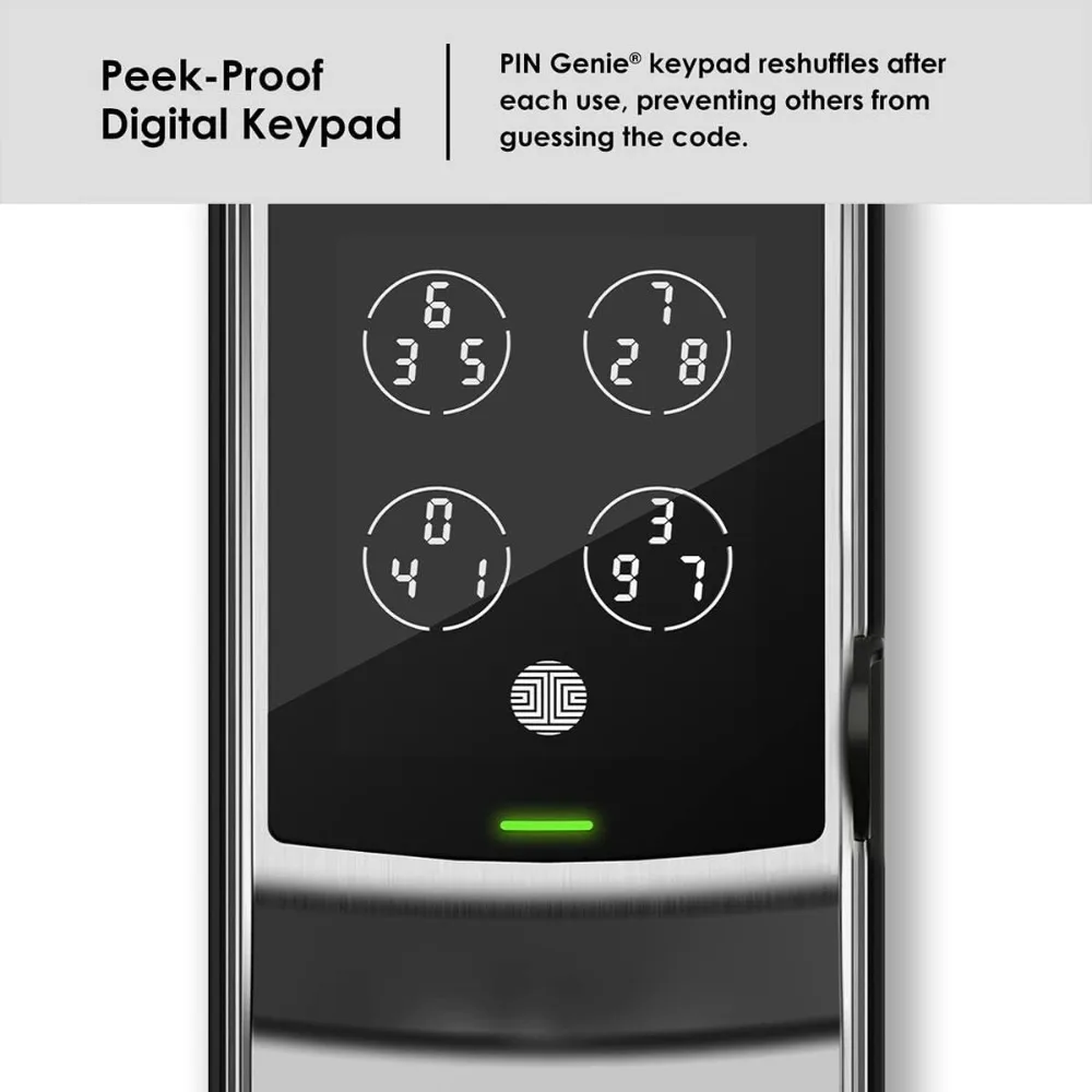 Secure Plus, RFID Card Smart Lock, Keyless Entry Doory Lock, PIN Genie® Keypad, 3D Biometric Fingerprint Sensor, Auto Lock - Sa