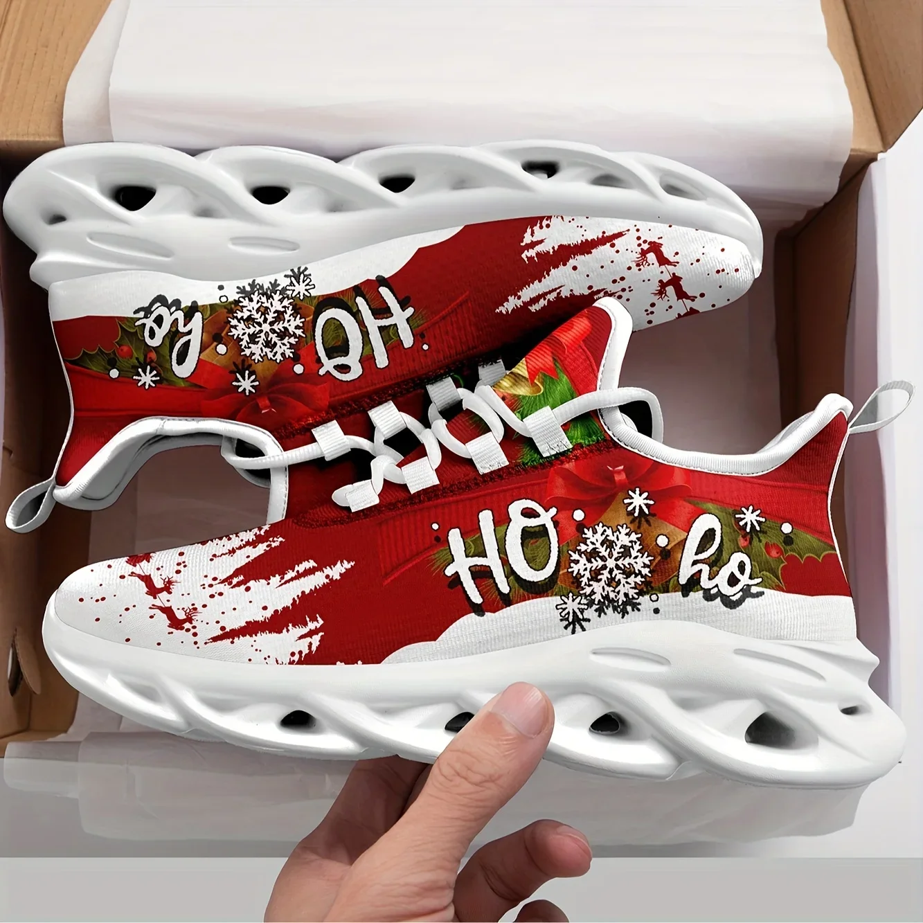 

Cool Customize Christmas Flats Sneakers Mens Womens Sports Running Shoes High Quality DIY Sneaker customization Shoe