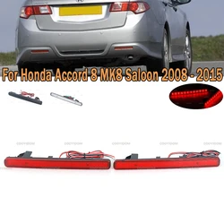 PMFC For Honda Accord 8 MK8 Saloon 2008-2015 EU Acura TSX Sedan 2009-2014 Version Car LED Rear Bumper Reflector Light Brake Lamp