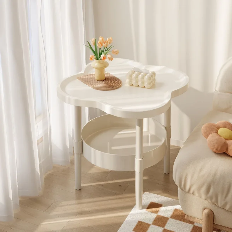 

Creative bedside storage rack Side table Modern simple sofa Small coffee table Side cabinet Cream wind table Bedside