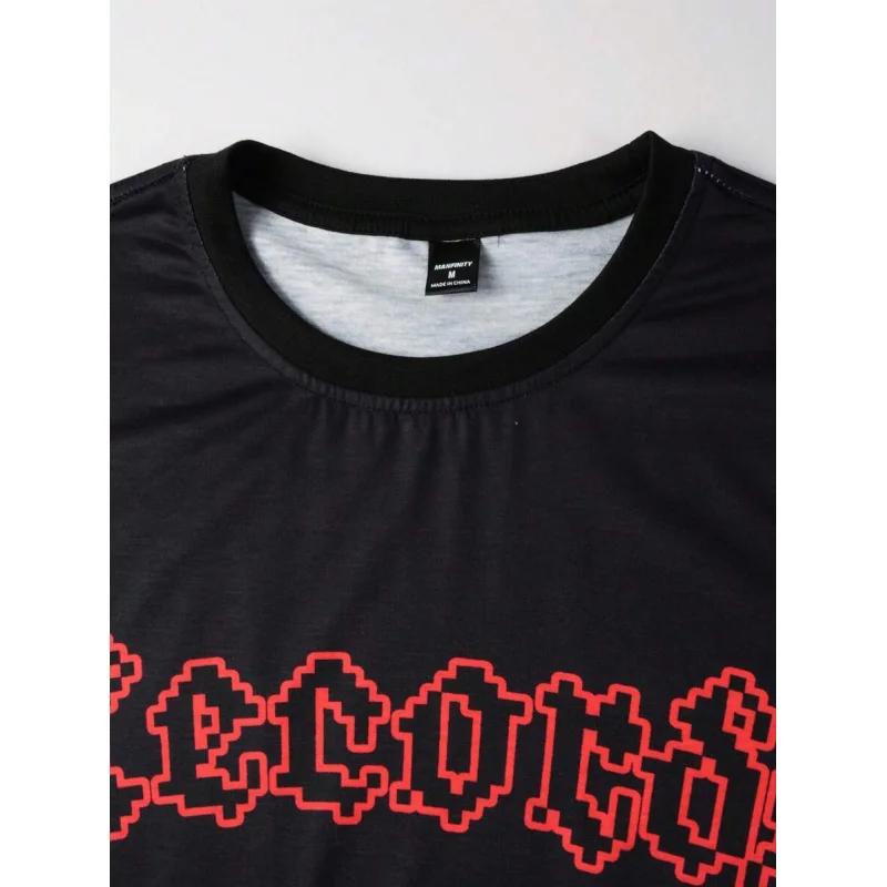 T-shirt Men Summer Clothing Men's Sportswear Set Tracksuits Man 2 Piece Outfit Set Y2k Clothes Man Short Sets Sports Suits Gym