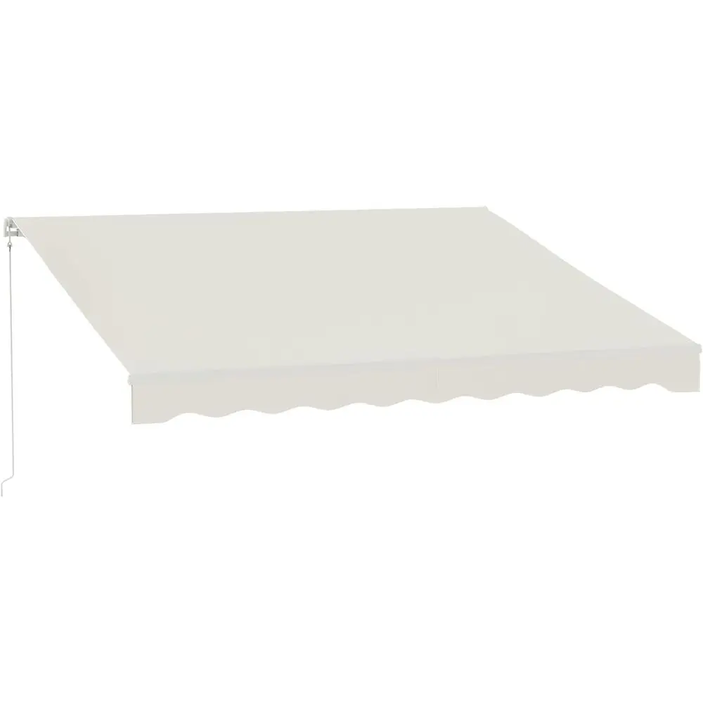 

Выдвижной навес 10' x 12' с защитой от УФ-излучения, с дистанционным и ручным управлением, для террас и балконов, кремово-белый