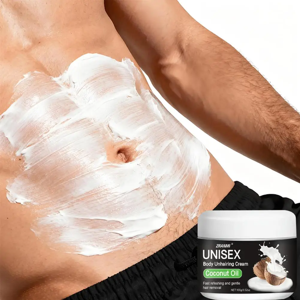 

Coconut oil lip hair removal balm Body hair removal and mustache removal mild and non-irritating moisturizing for girls Ski F0P9