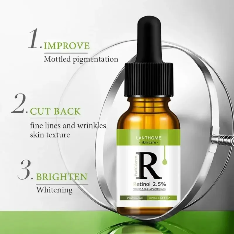 Retinol Face Serum Vitamin C Shrink Pores Facial Serum Moisturizing Brightening Resurfacing Essence Smooths Skin Care Products