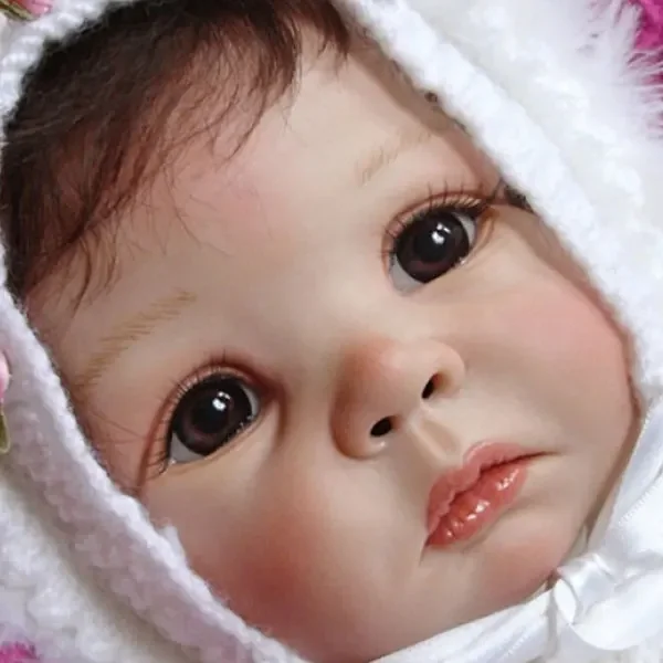 SINO-BB 20 pollici FAI DA TE In Bianco Reborn Baby Doll Parti Loulou Non Verniciato Parti di Bambole Non Finite Bambino Kit In Vinile Non Finito