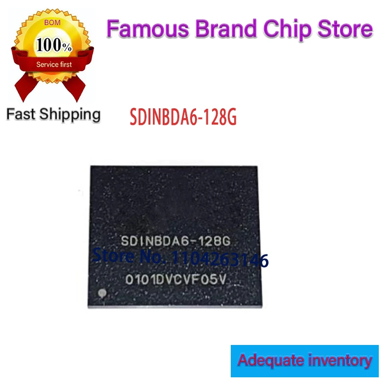 SDINBDA6-128G SDINBDA6 BGA153 100% Brand 1~2pcs/lot