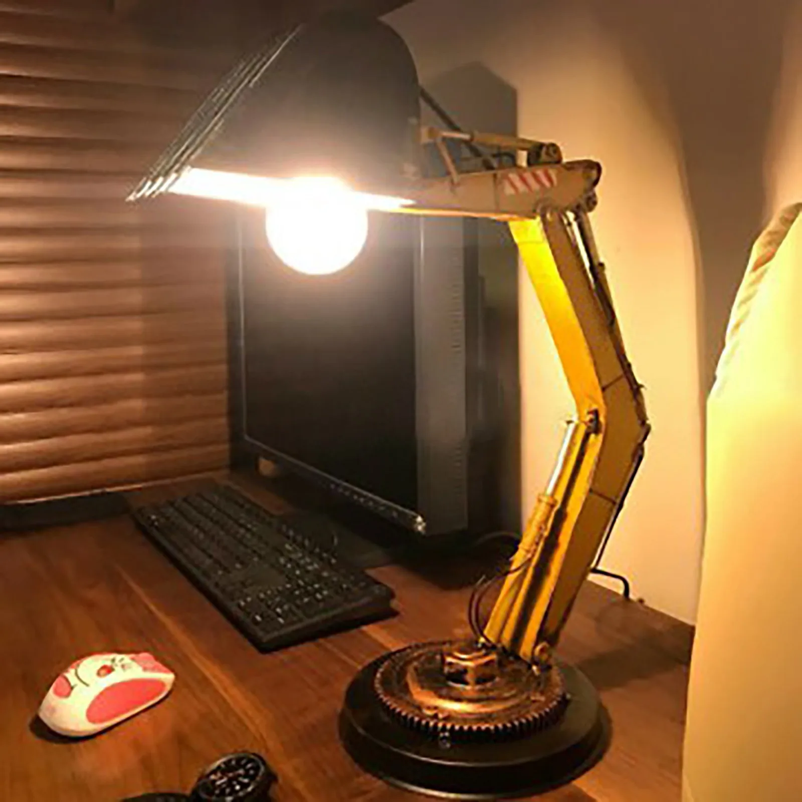 Digger Desk Lamp Unique Table Lamp, LED Night Light, Kids Sleep Accompany Night Light For Bedroom Office Desktop Lamp