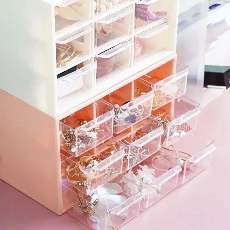 Simple High-Color Desktop Organizer Drawer Type Desktop Small Objects All-In-One Storage Cosmetic Tools Divider Shelf