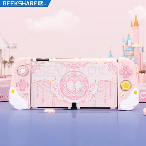 Imagen 2 del producto Geekshare-funda protectora de Star Wing para Nintendo Switch, bolsa de almacenamiento, estuche de transporte, alfombrilla de ratón grande, OLED, Joy Con, serie rosa, regalo