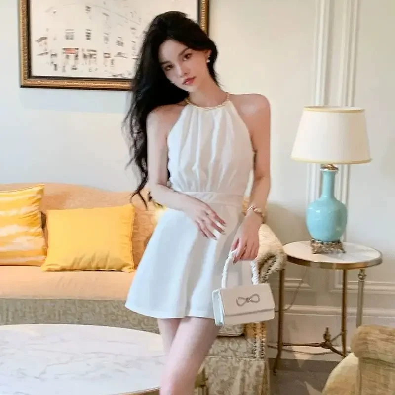 

Sexy Female Shorts Chain Loose Chic and Elegant Outfit Classic Complete Two Two-piece Casual Stylish Women's Short Sets 2 Pieces
