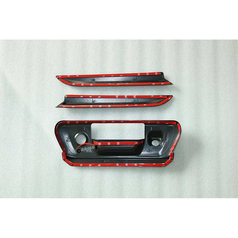 Abs Carbon Color Tailgate Molding Trim for Nissan Navara Np300 2015-2019 Pickup Rear Tailgate Decoration Exterior Accessories - view 3