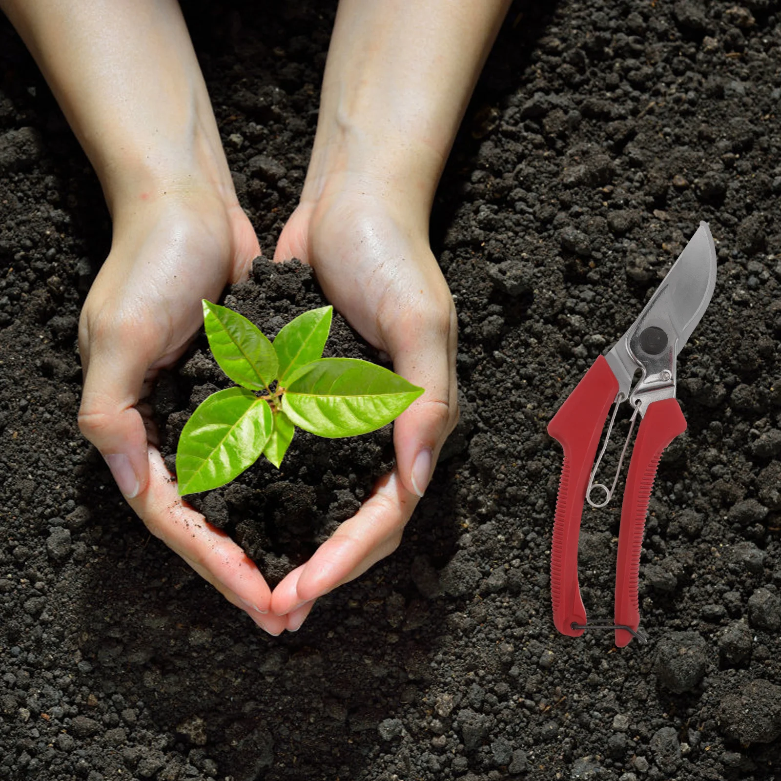 

Heavy Duty Steel Tree Pruning Shears Ergonomic Garden Flower Trimming Scissors Yard Fruit Branch Cutting Plant Shears